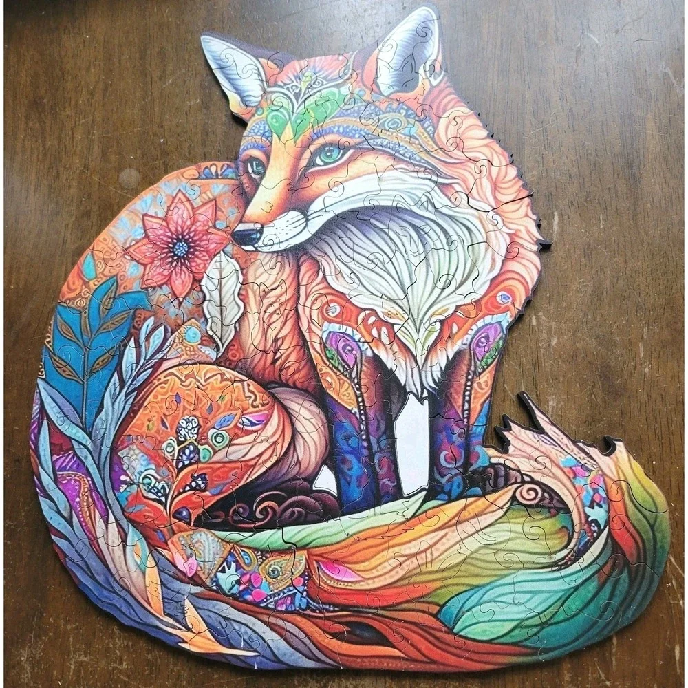 Craft Hub Sly Fox Jigsaw Puzzle laser cut wooden pieces 122‎ pc Large A3 Art
